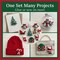 Christmas Buttons for Crafts – 33 Piece Holiday Assortment (6 Pack Set), 3D Novelty Buttons for Sewing, Scrapbooking, Card Making & DIY Christmas Decor, Trees Bells Candy Cane Santa Mix